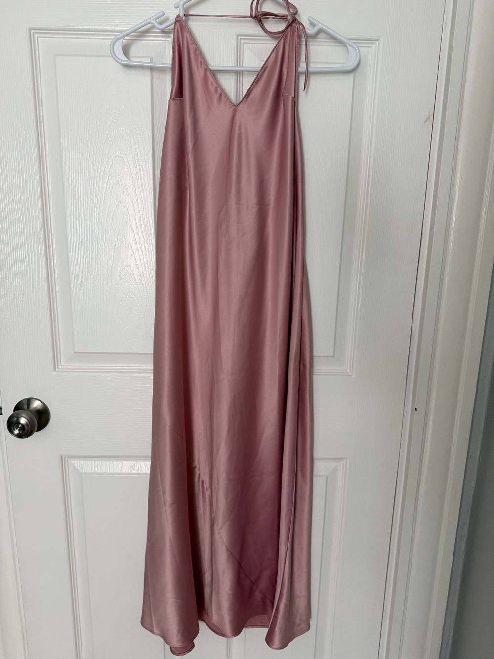 Victoria Secret Nightgown Satin Maxi Dress in Dusty Rose